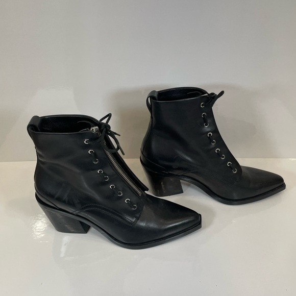 Rag & Bone black leather boots - size 41 - Picture 2 of 10